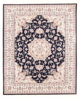 Tapis persan - Tabriz - Royal - 250 x 198 cm - bleu foncé
