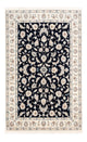 Tapis persan - Nain - Premium - 182 x 120 cm - bleu foncé