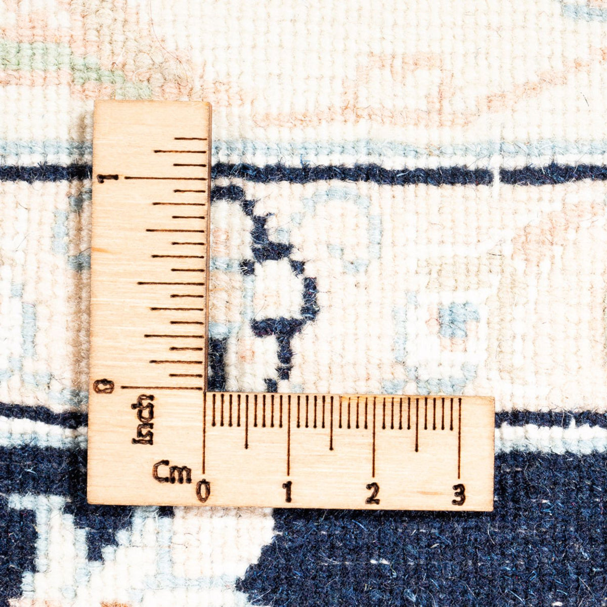 Tapis persan - Nain - Premium - 182 x 120 cm - bleu foncé