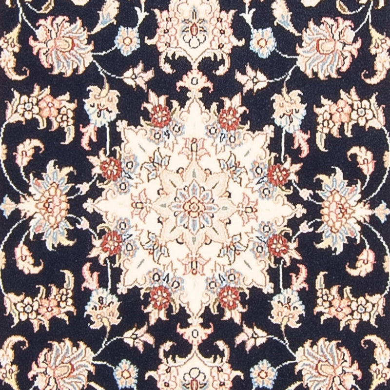 Tapis de couloir Tapis persan - Tabriz - Royal - 297 x 80 cm - bleu foncé