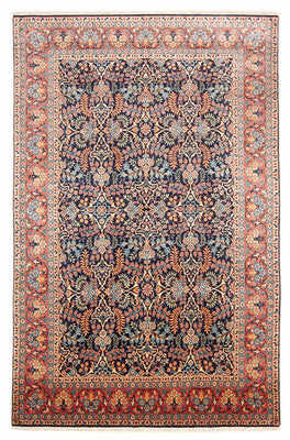 Tapis persan - Classique - 322 x 202 cm - bleu foncé