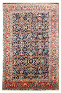 Tapis persan - Classique - 322 x 202 cm - bleu foncé
