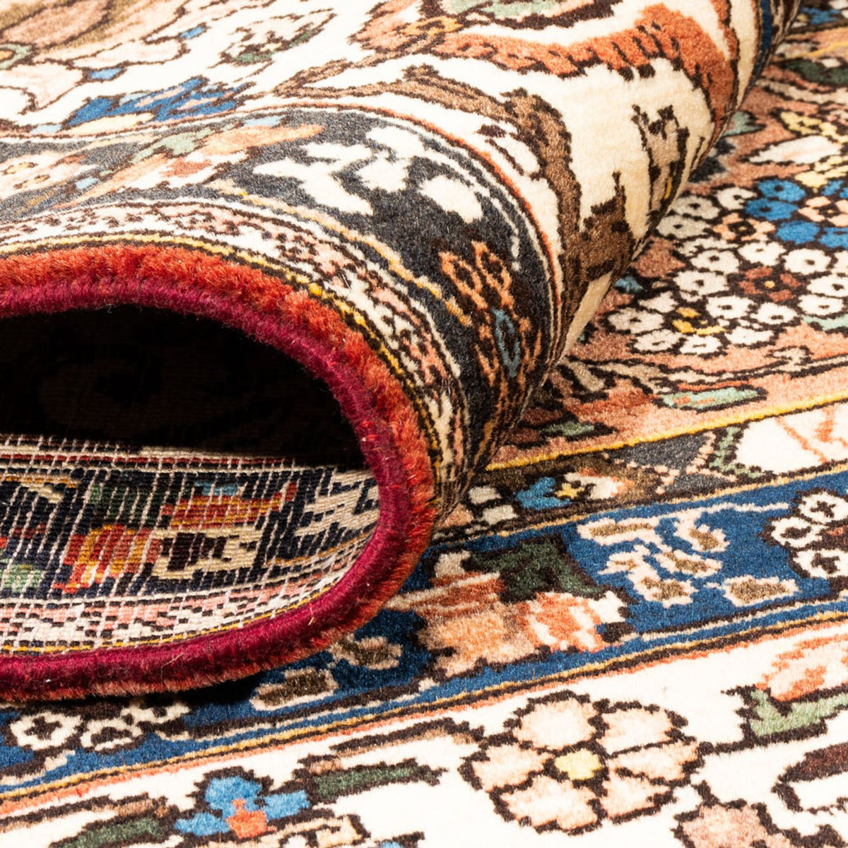 Tapis persan - Nomadic carré  - 207 x 199 cm - beige foncé