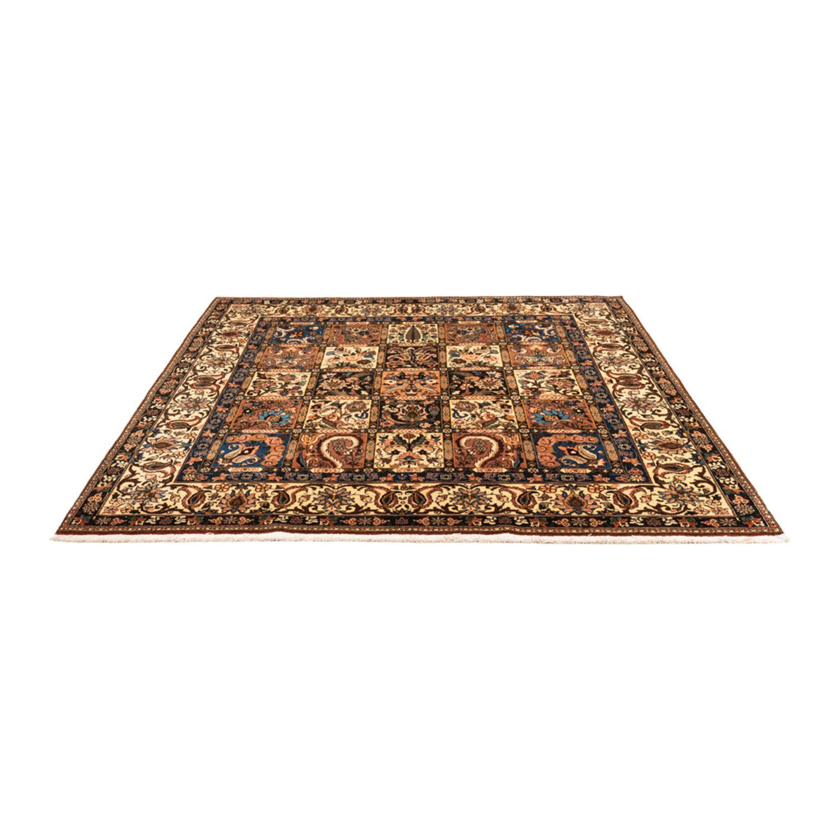 Tapis persan - Nomadic carré  - 207 x 199 cm - beige foncé
