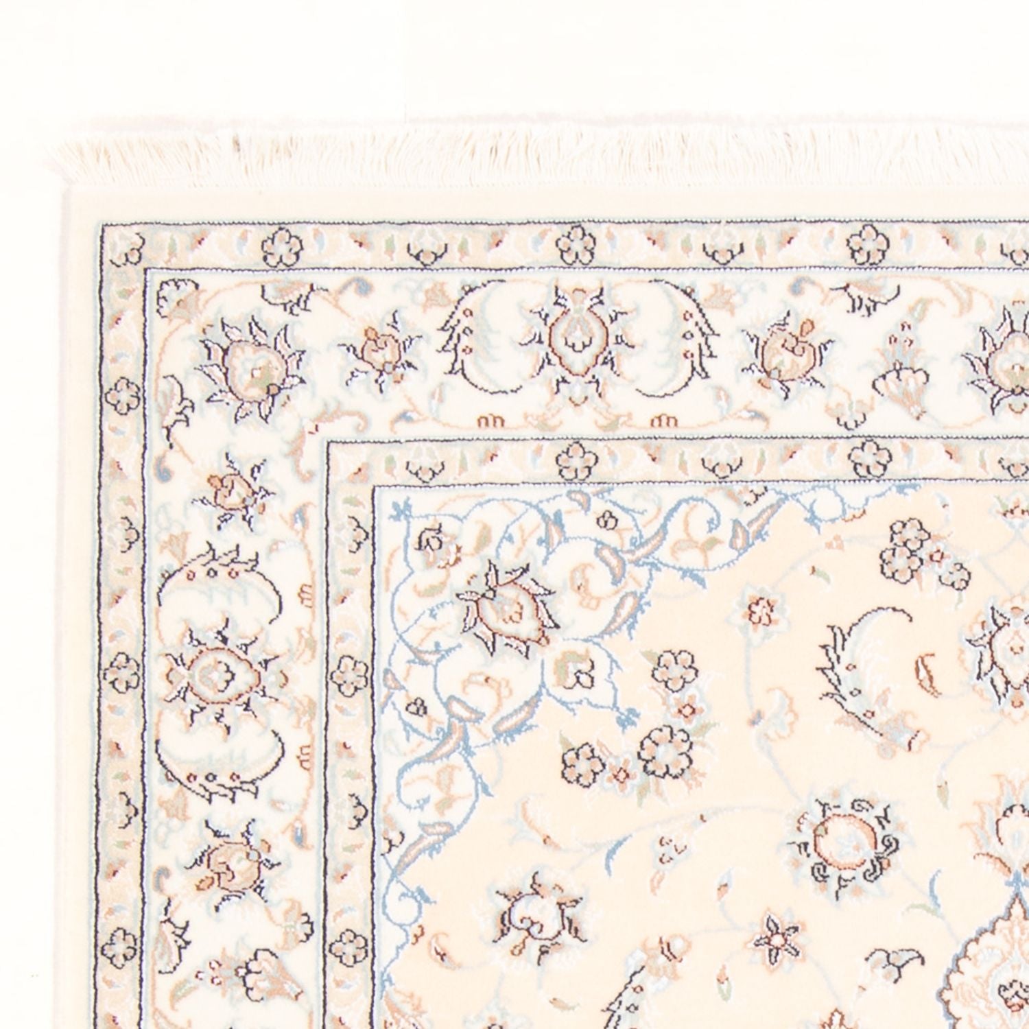 Tapis persan - Nain - Royal - 178 x 121 cm - crème