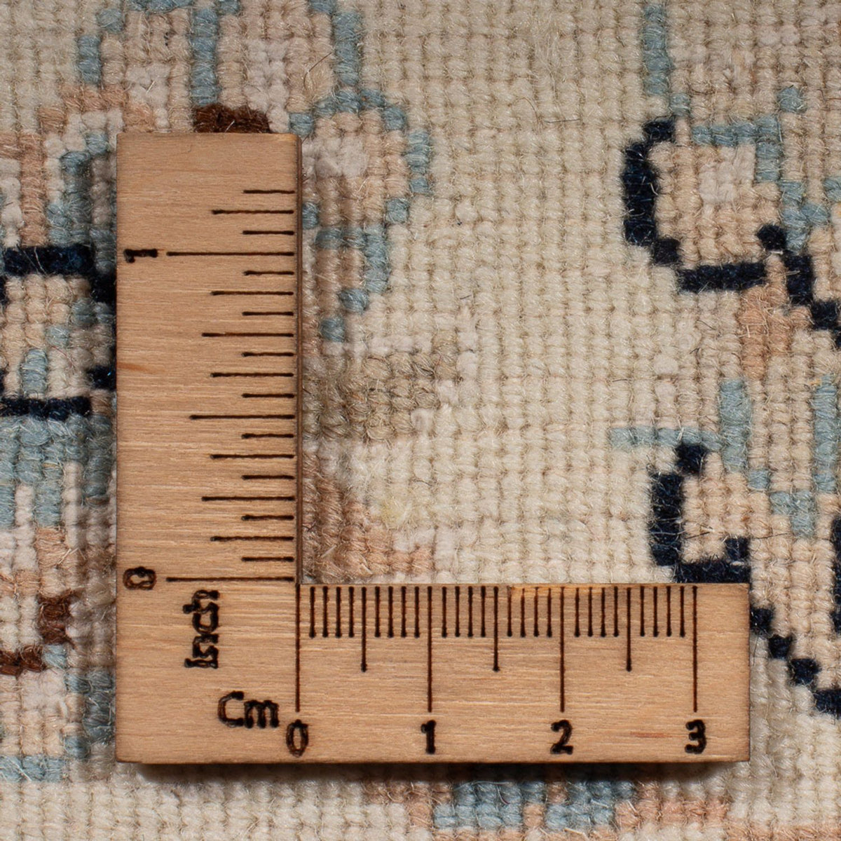 Tapis persan - Nain - Premium - 132 x 74 cm - bleu foncé