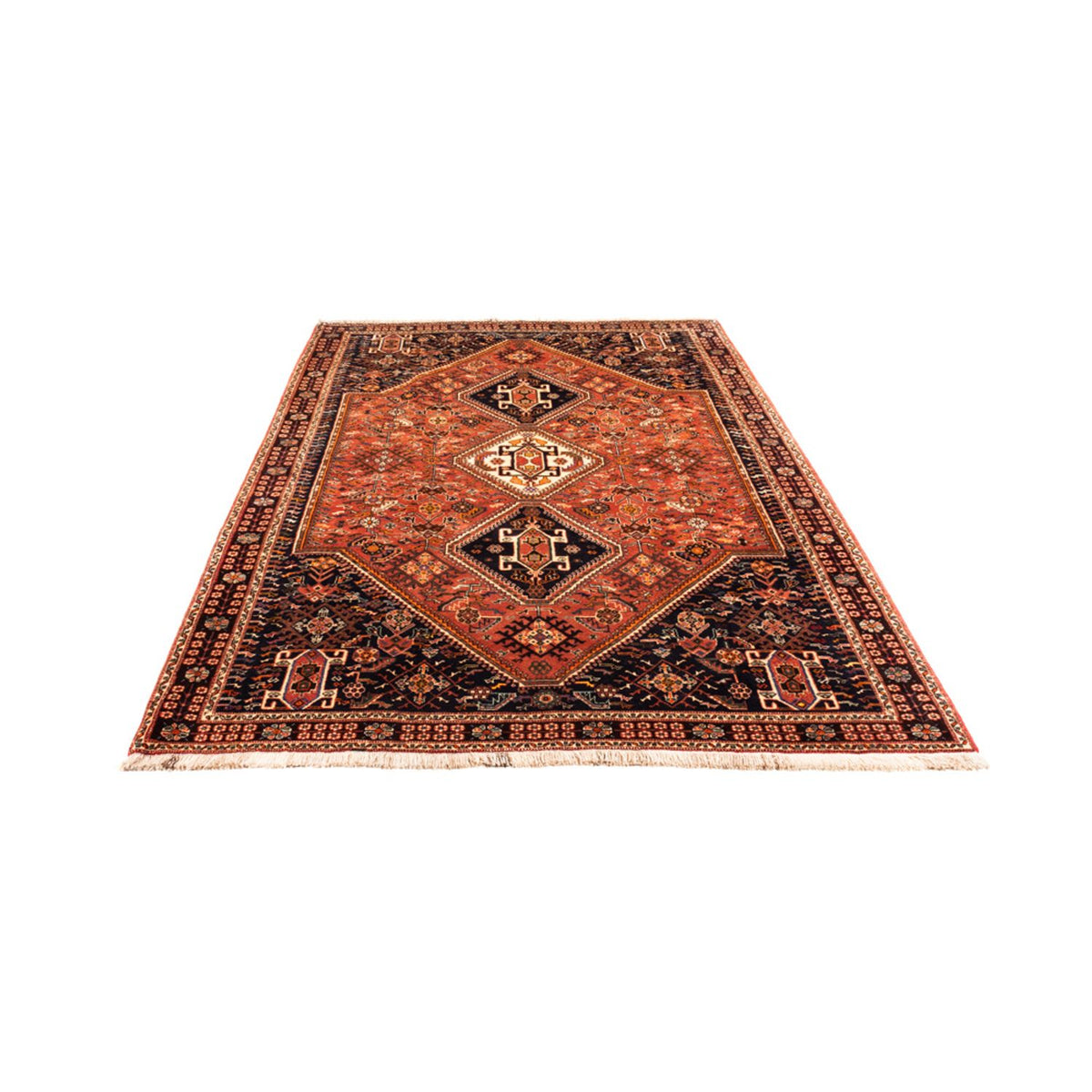 Tapis persan - Nomadic - 253 x 170 cm - rouge