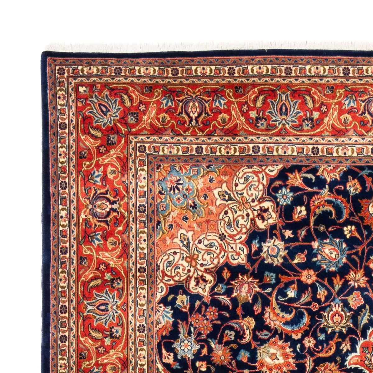 Tapis persan - Classique - 255 x 180 cm - bleu foncé