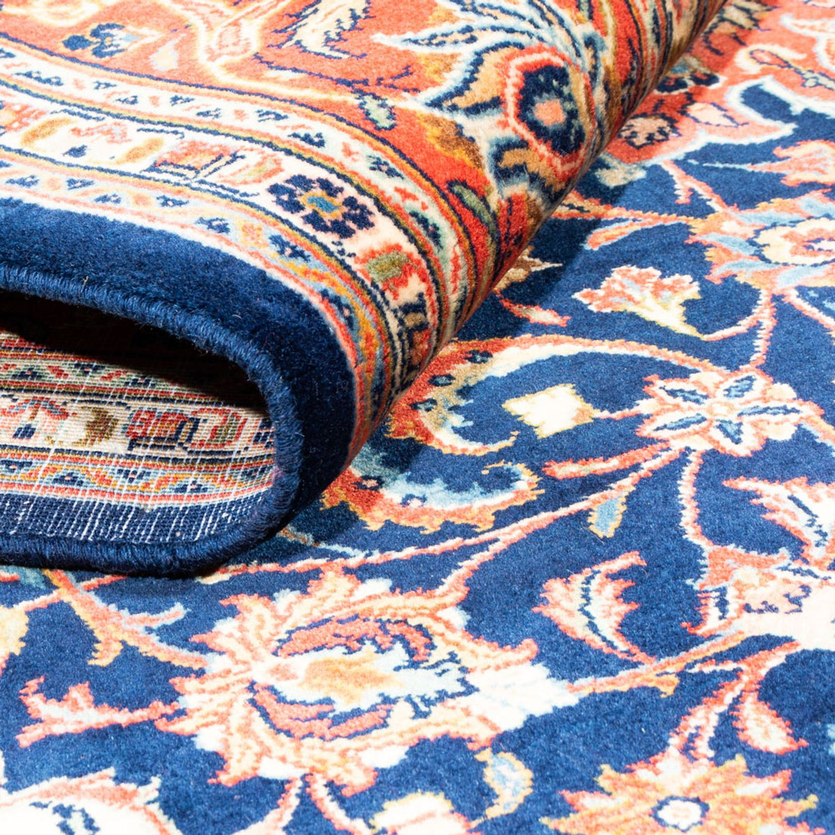 Tapis persan - Classique - 255 x 180 cm - bleu foncé