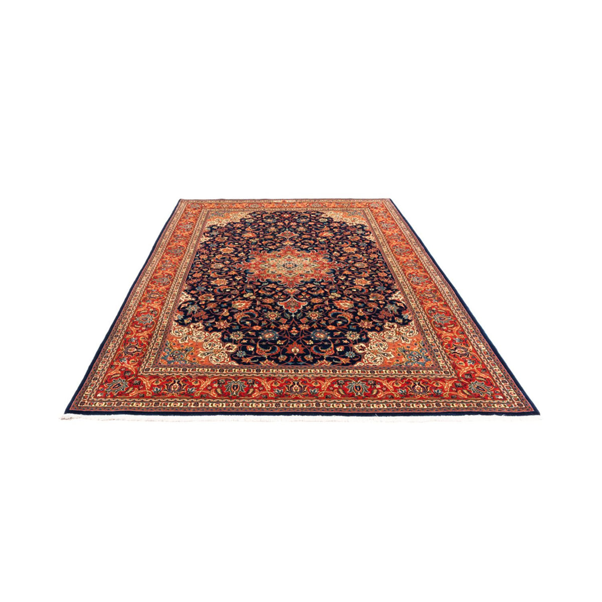 Tapis persan - Classique - 255 x 180 cm - bleu foncé