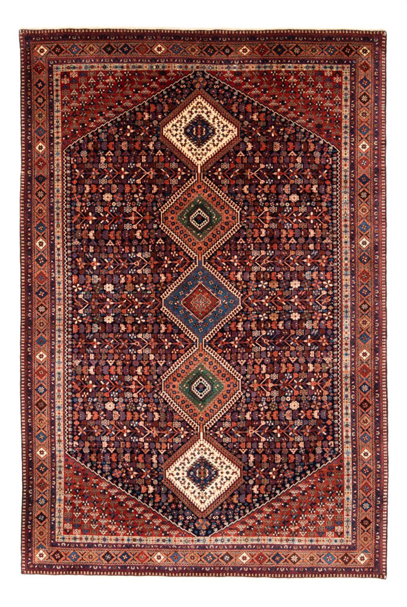 Tapis persan - Nomadic - 304 x 205 cm - rouge bordeaux