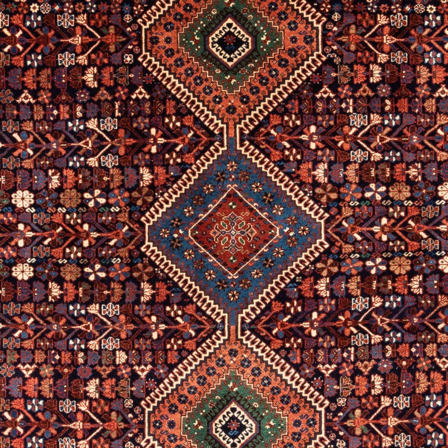 Tapis persan - Nomadic - 304 x 205 cm - rouge bordeaux