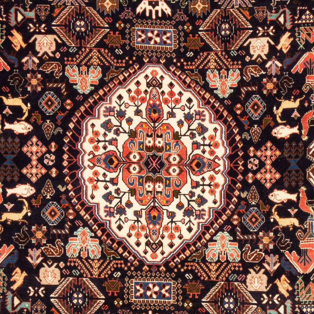 Tapis persan - Nomadic - 252 x 155 cm - bleu foncé