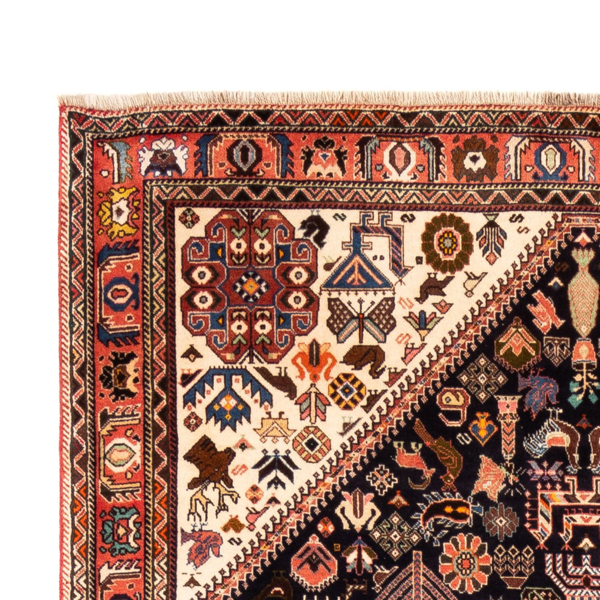 Tapis persan - Nomadic - 252 x 155 cm - bleu foncé