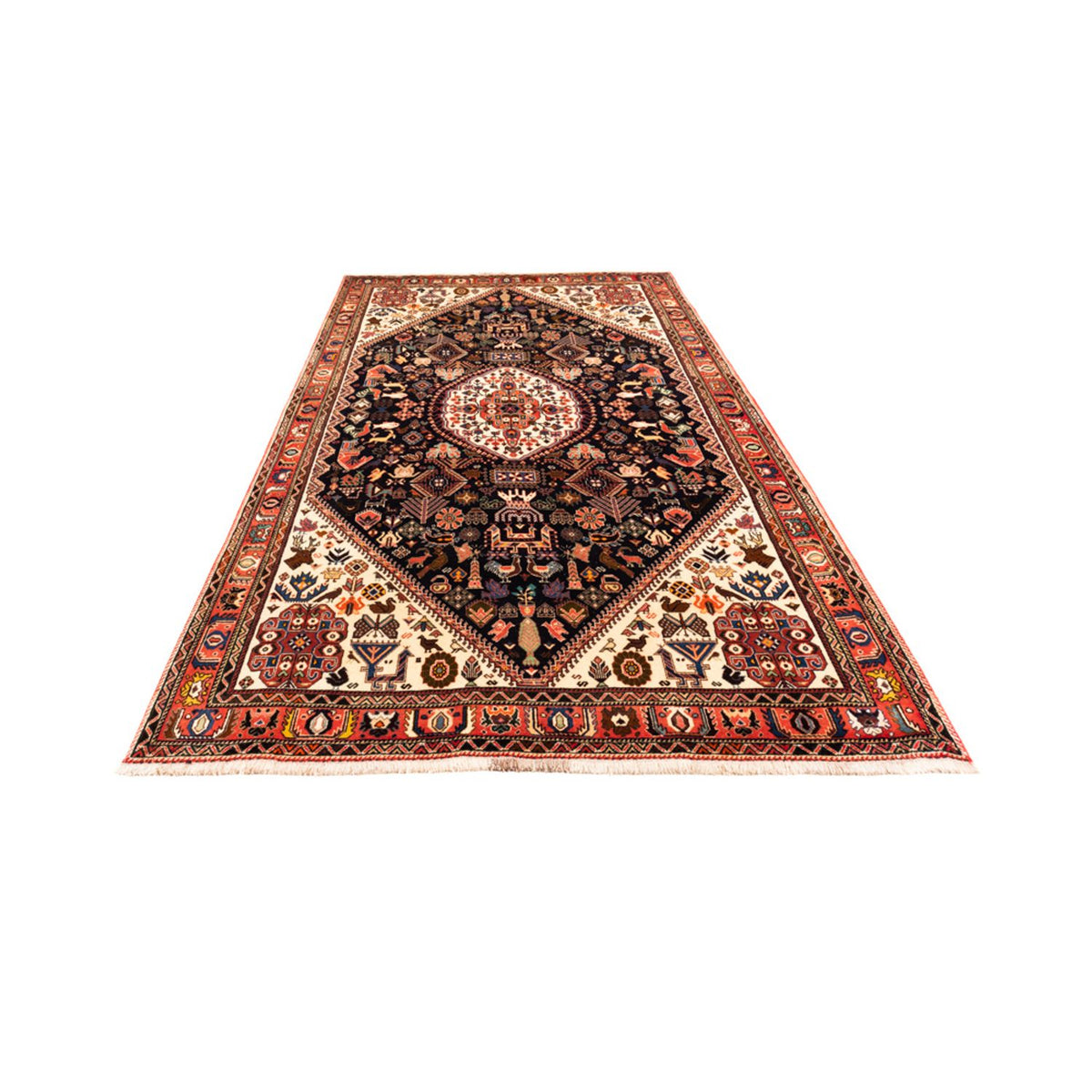 Tapis persan - Nomadic - 252 x 155 cm - bleu foncé