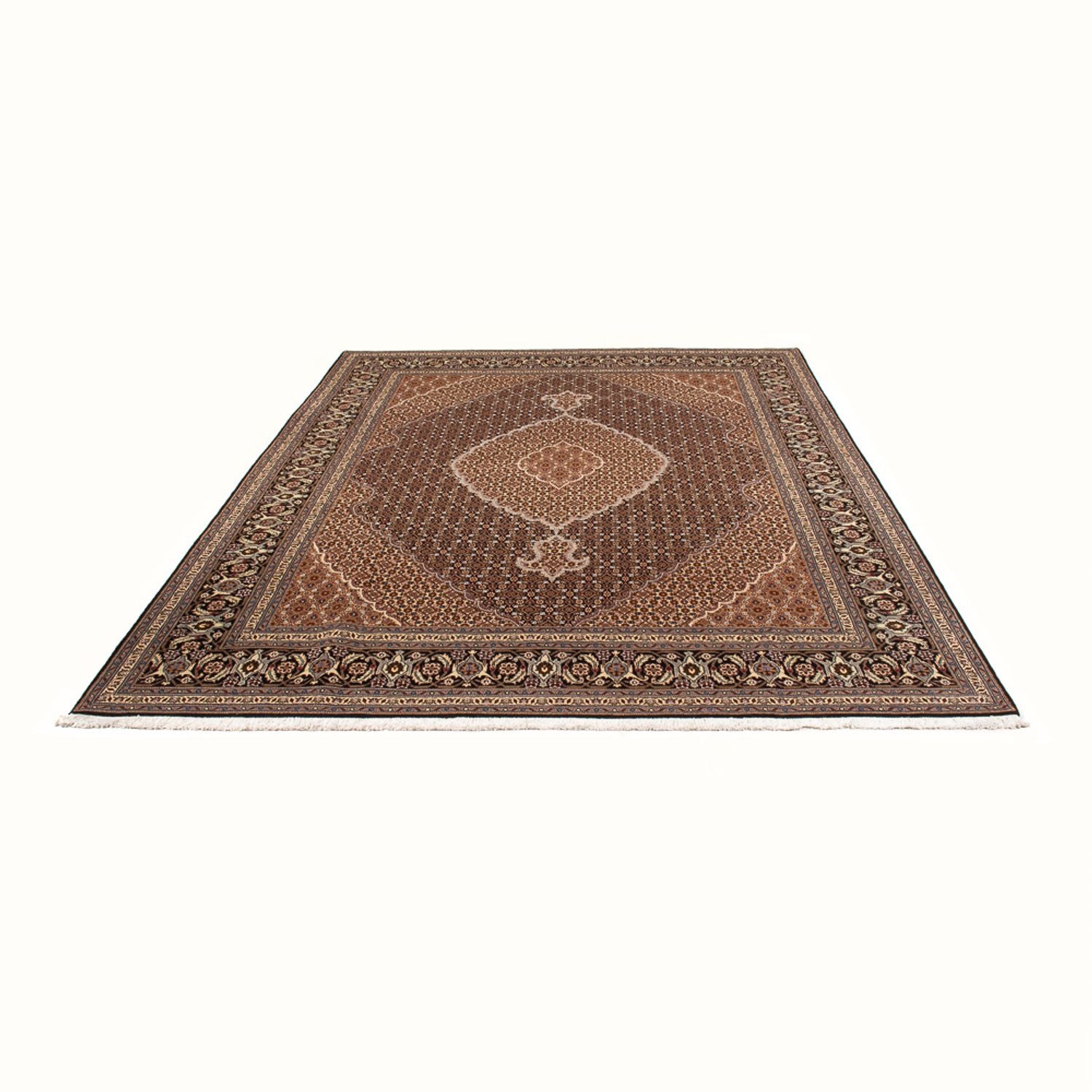 Tapis persan - Tabriz - Royal - 294 x 204 cm - bleu foncé