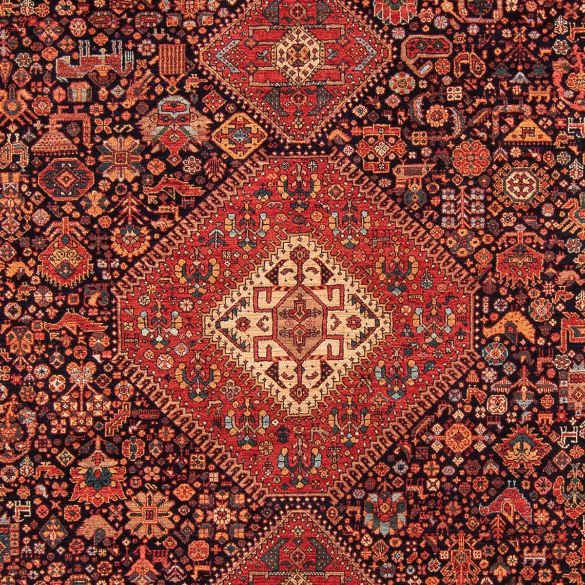 Tapis persan - Nomadic - 295 x 213 cm - bleu foncé