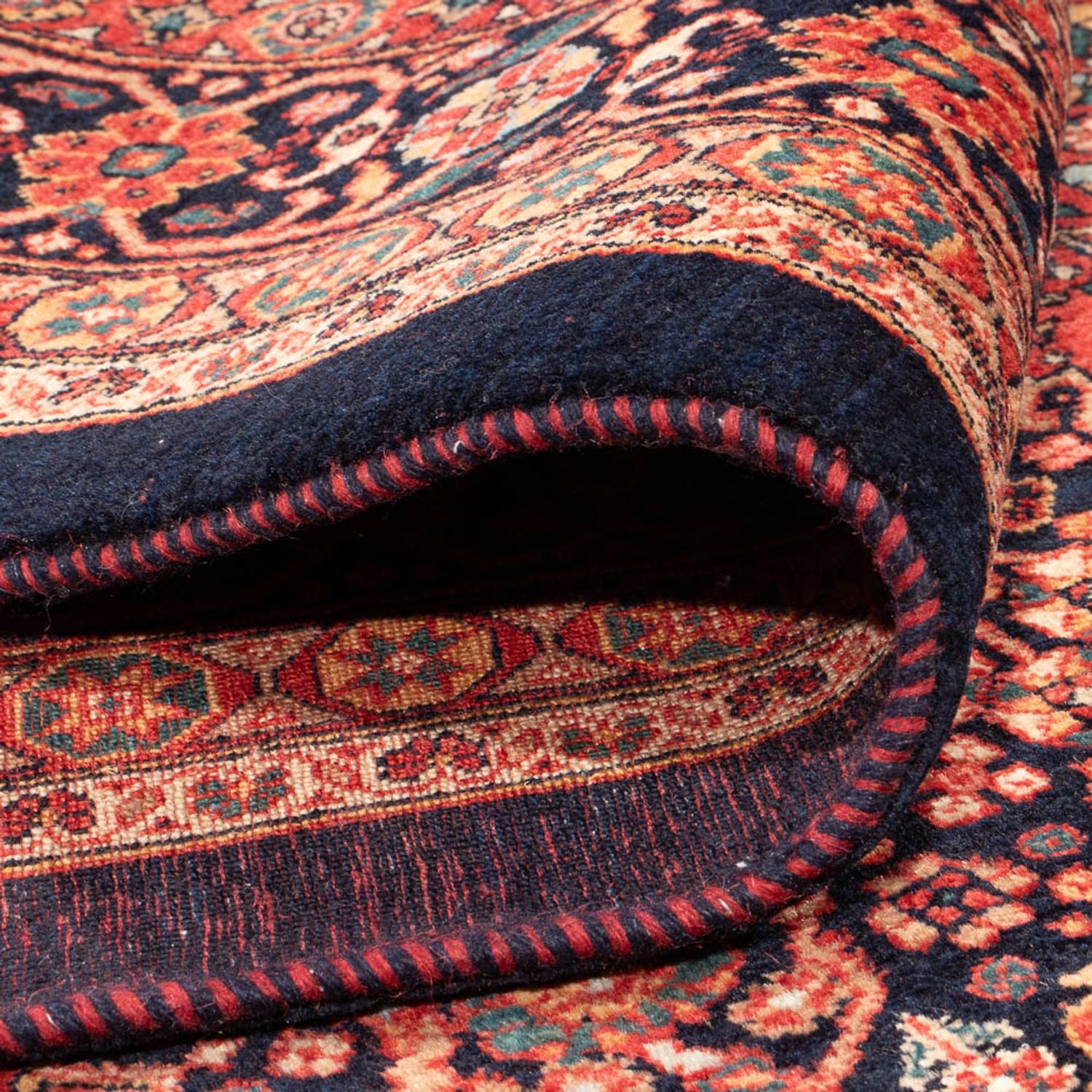 Tapis persan - Nomadic - 295 x 213 cm - bleu foncé