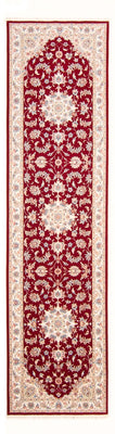 Tapis de couloir Tapis persan - Tabriz - Royal - 305 x 80 cm - rouge
