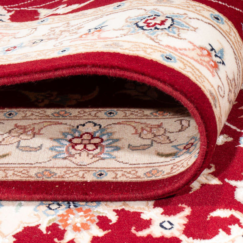 Tapis de couloir Tapis persan - Tabriz - Royal - 305 x 80 cm - rouge