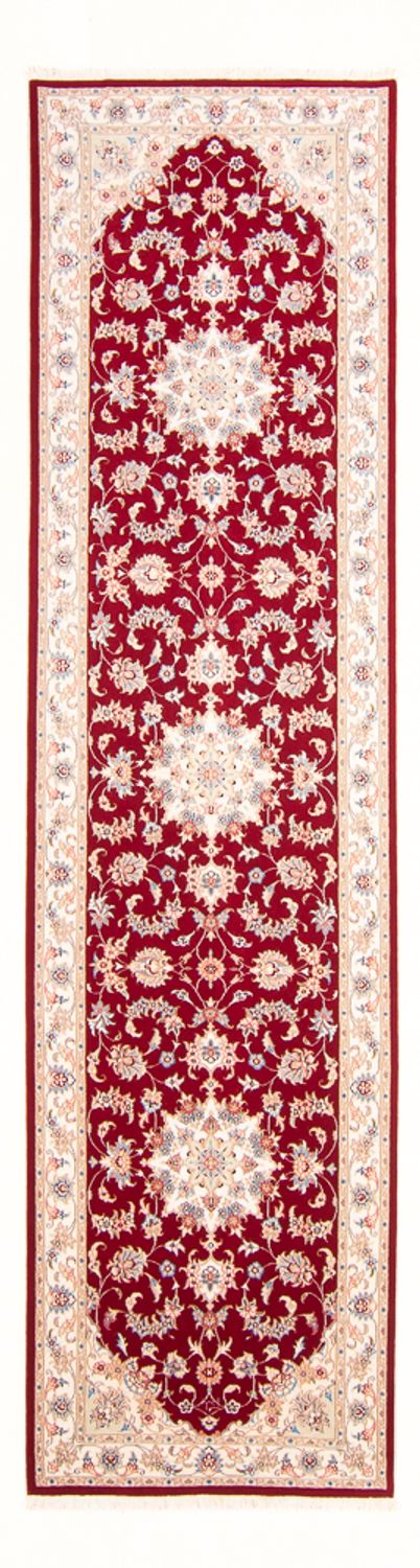 Tapis de couloir Tapis persan - Tabriz - Royal - 305 x 81 cm - rouge