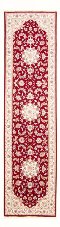 Tapis de couloir Tapis persan - Tabriz - Royal - 305 x 81 cm - rouge