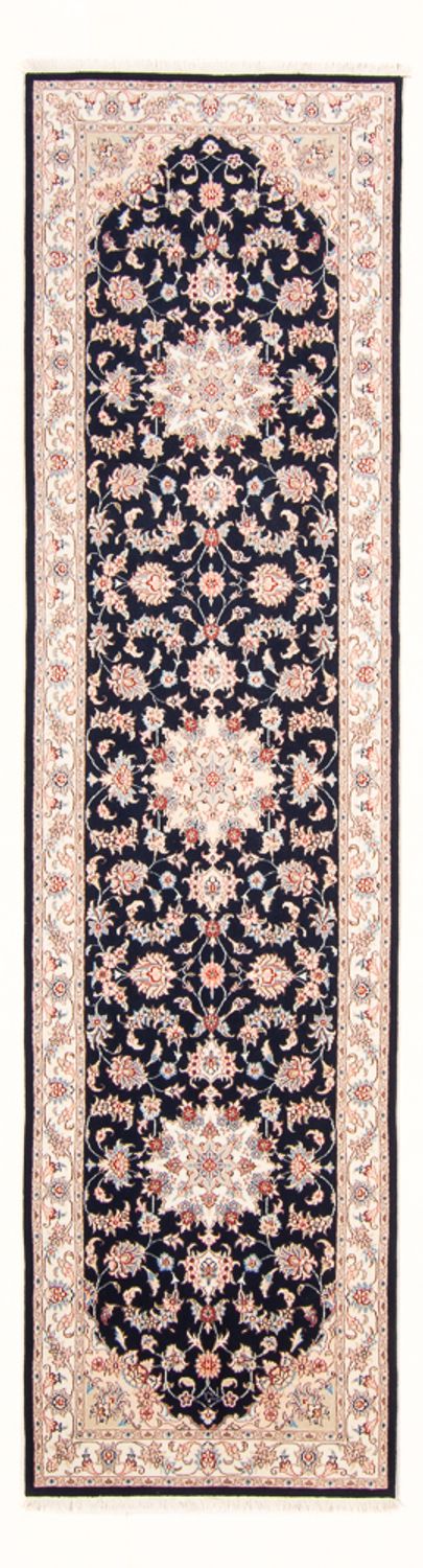 Tapis de couloir Tapis persan - Tabriz - Royal - 295 x 81 cm - bleu foncé