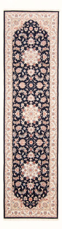Tapis de couloir Tapis persan - Tabriz - Royal - 295 x 81 cm - bleu foncé