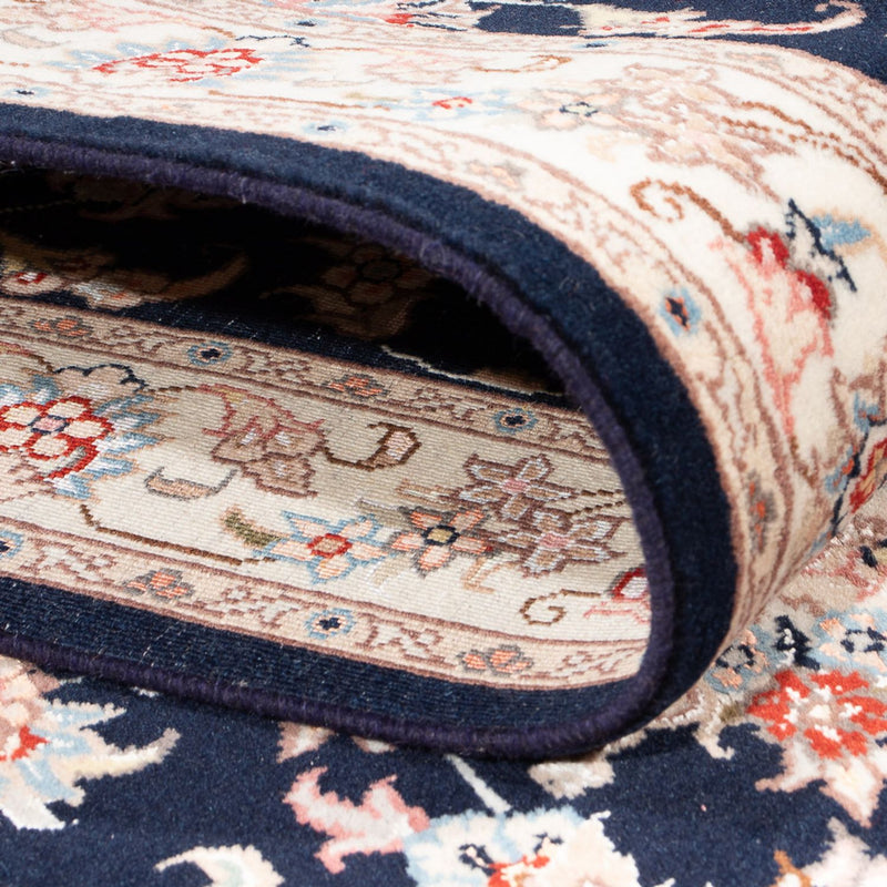 Tapis de couloir Tapis persan - Tabriz - Royal - 295 x 81 cm - bleu foncé