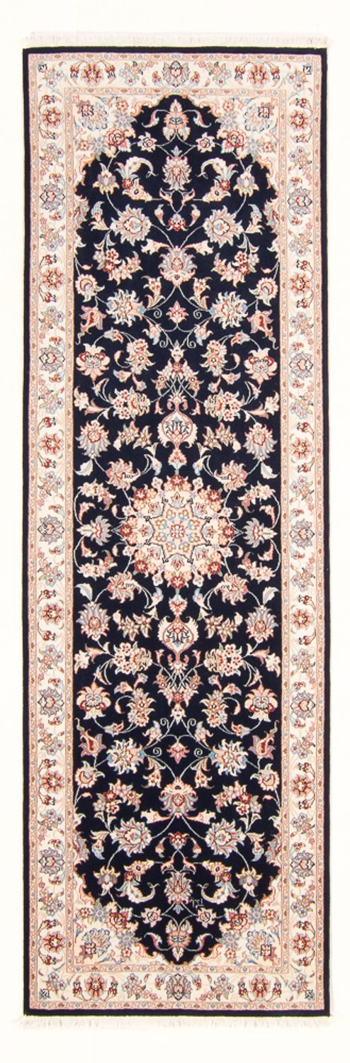Tapis de couloir Tapis persan - Tabriz - Royal - 251 x 80 cm - bleu foncé