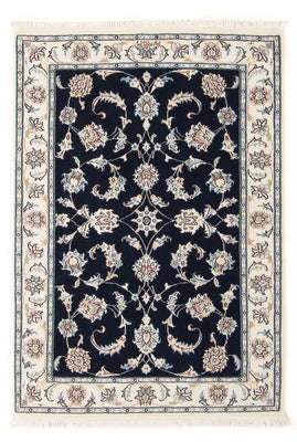 Tapis persan - Nain - Premium - 118 x 80 cm - bleu foncé