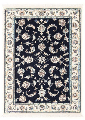 Tapis persan - Nain - Premium - 115 x 80 cm - bleu foncé