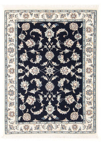 Tapis persan - Nain - Premium - 115 x 80 cm - bleu foncé