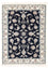 Tapis persan - Nain - Premium - 115 x 80 cm - bleu foncé