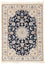 Tapis persan - Nain - Premium - 120 x 80 cm - bleu foncé