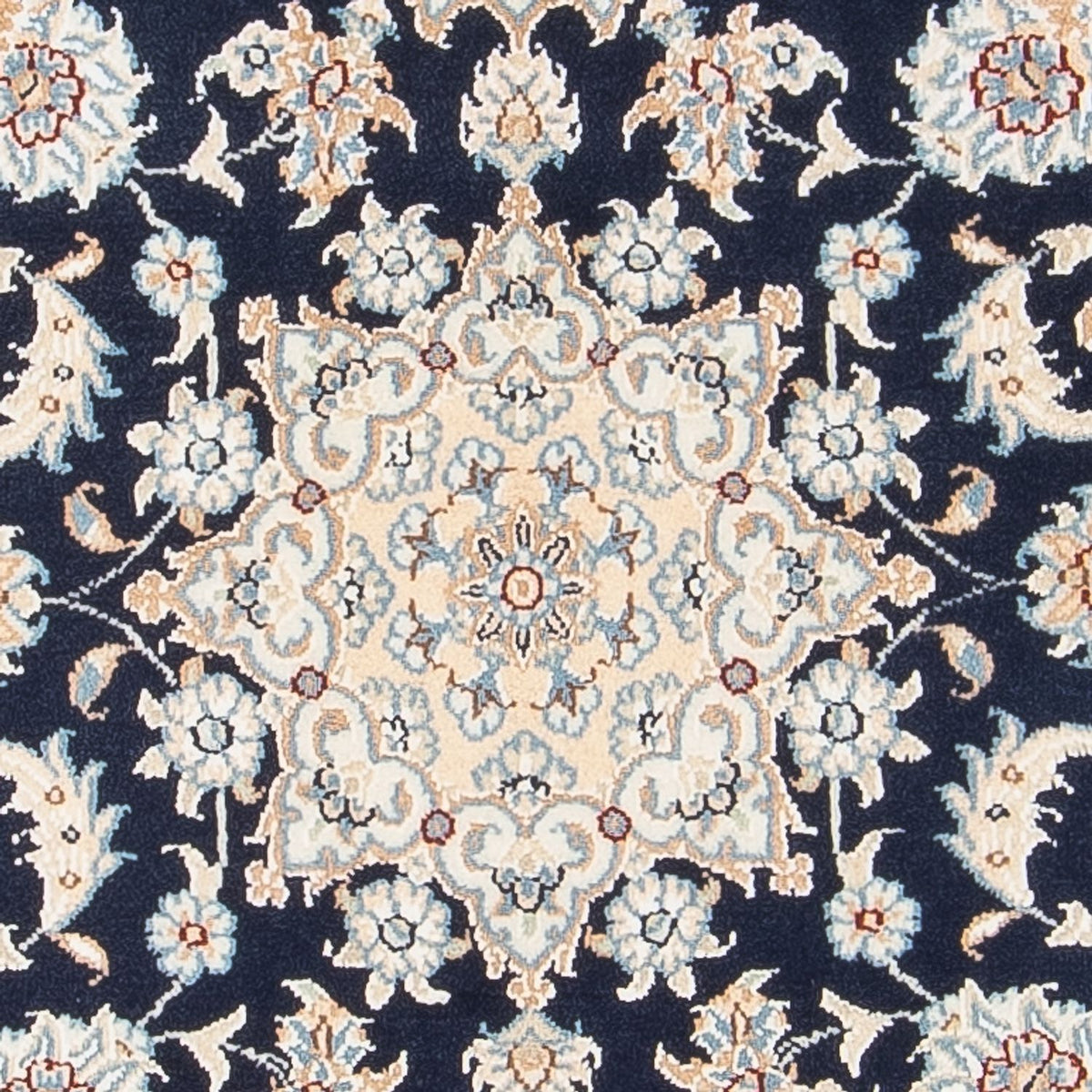 Tapis persan - Nain - Premium - 120 x 80 cm - bleu foncé