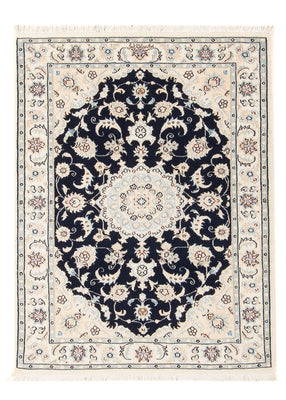 Tapis persan - Nain - Premium - 117 x 81 cm - bleu foncé