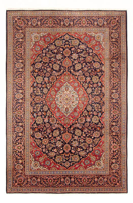 Tapis persan - Keshan - 312 x 201 cm - bleu foncé