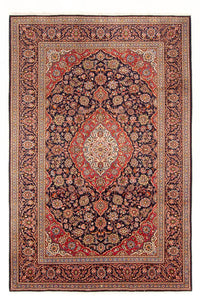 Tapis persan - Keshan - 312 x 201 cm - bleu foncé