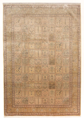 Tapis en soie - Ghom soie - Premium - 294 x 191 cm - beige foncé