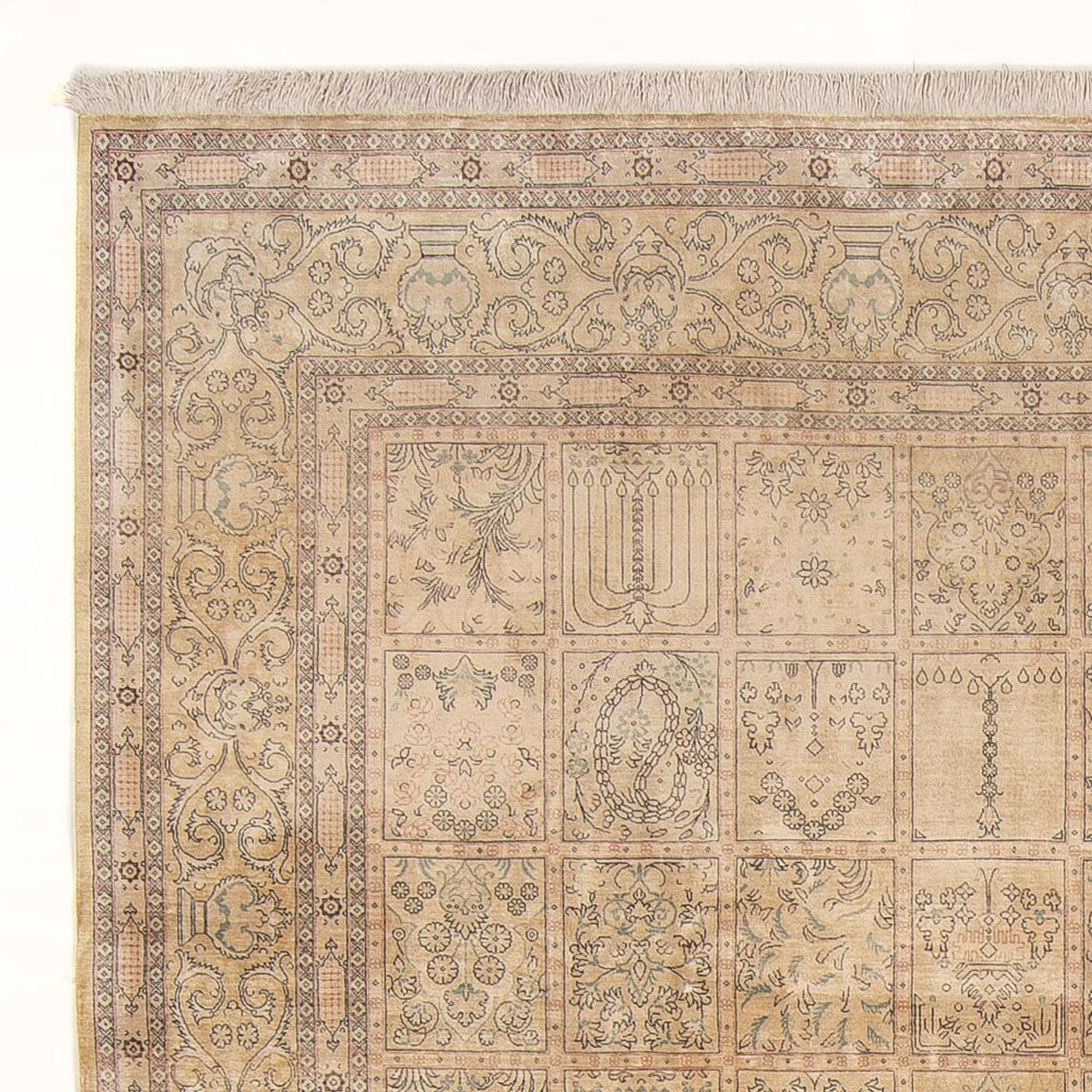 Tapis de Qom en soie Tapis 294x191cm - Tapis persan