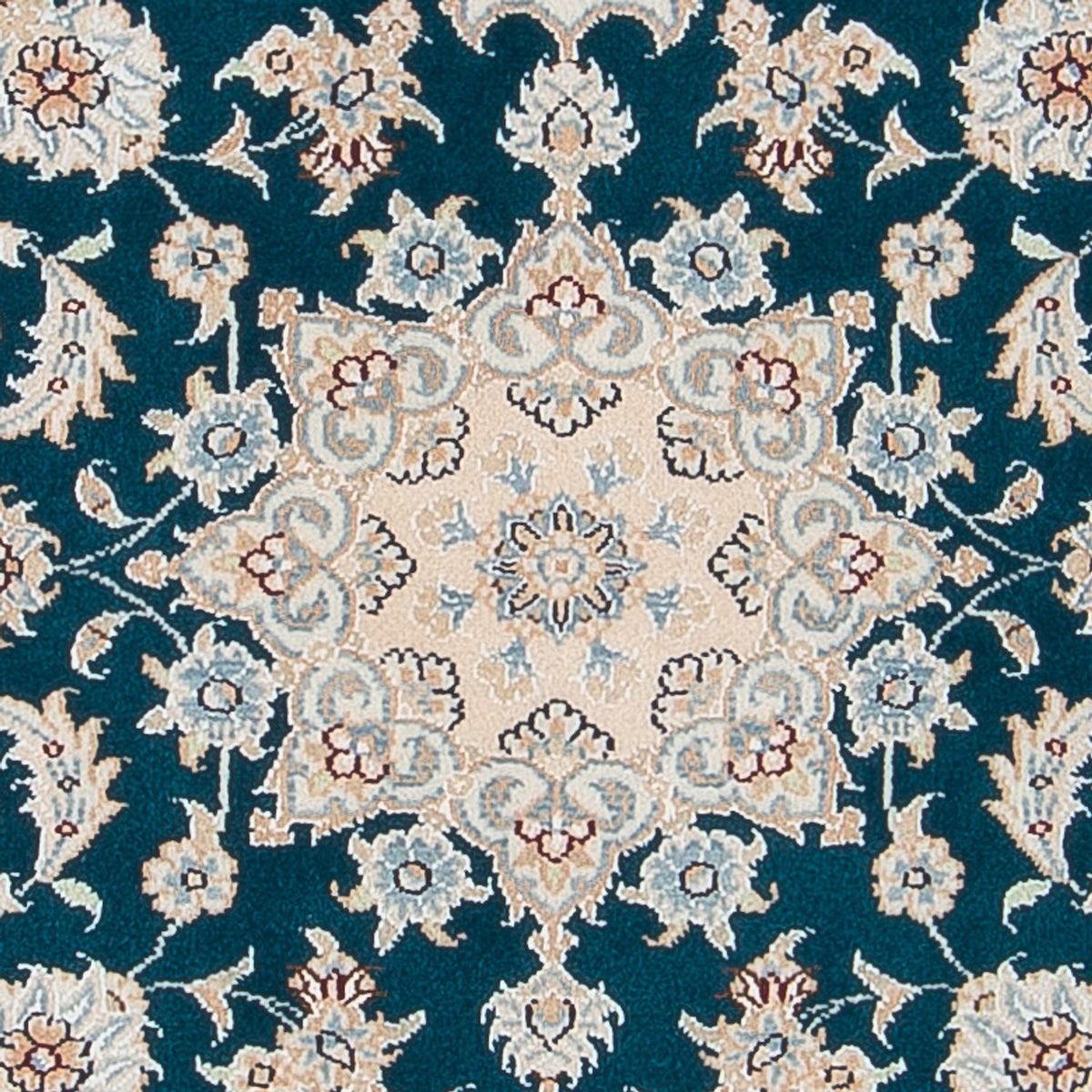 Tapis persan - Nain - Premium - 120 x 81 cm - vert foncé