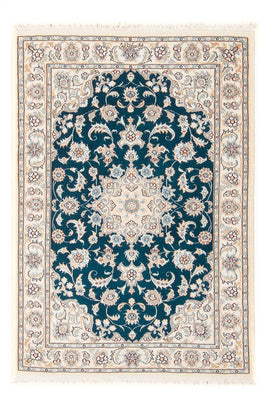 Tapis persan - Nain - Premium - 120 x 80 cm - vert foncé