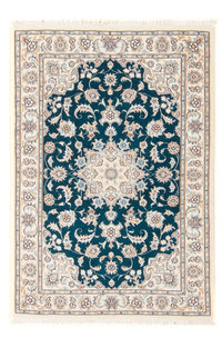 Tapis persan - Nain - Premium - 120 x 80 cm - vert foncé