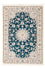 Tapis persan - Nain - Premium - 120 x 80 cm - vert foncé