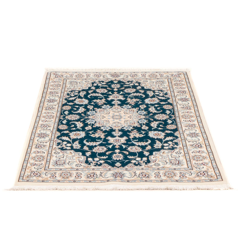 Tapis persan - Nain - Premium - 120 x 80 cm - vert foncé