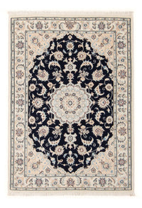 Tapis persan - Nain - Premium - 118 x 81 cm - bleu foncé