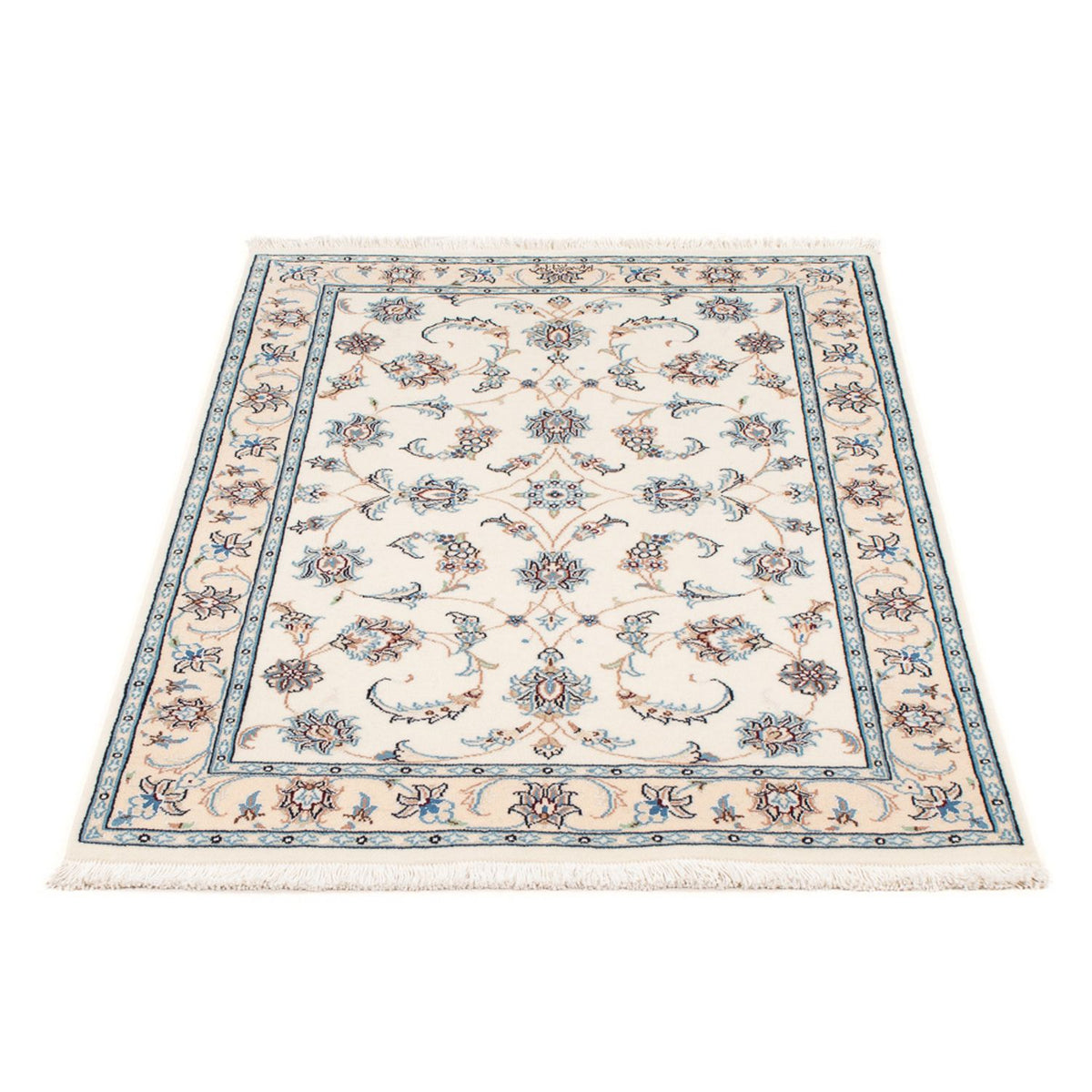 Tapis persan - Nain - Premium - 122 x 81 cm - crème