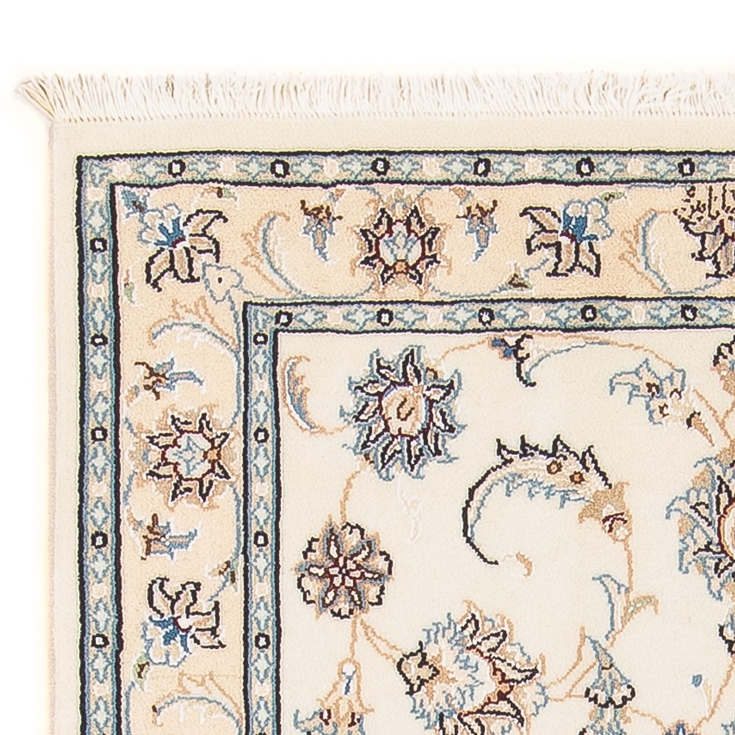 Tapis persan - Nain - Premium - 132 x 81 cm - crème