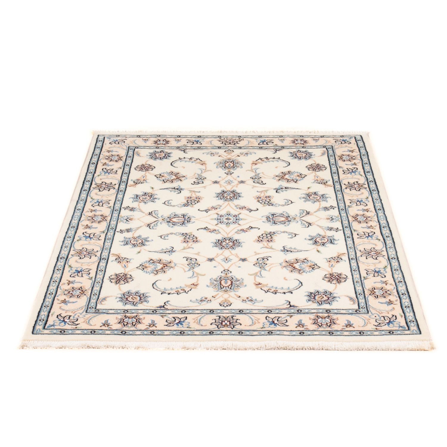 Tapis persan - Nain - Premium - 132 x 81 cm - crème
